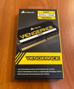 Corsair Vengeance Performance Memory Kit 32GB DDR4 2666MHz CL18 Unbuffered SODIMM (2x16GB) 2666Mhz C18 (2 x 16GB) 39 81nF8MdI 1L