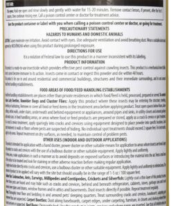 Alternative view of Harris HDE-8 Bed Bug Powder Diatomaceous Earth, 8oz, Yellow