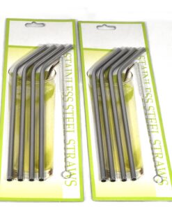 Stainless Steel Straws-Set of 6 with 2 Cleaning Brushes 20 81nFSbsfAeL
