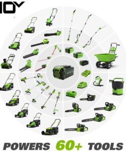 Greenworks 40V 16" Cordless (Push) Lawn Mower (75+ Compatible Tools), 4.0Ah Battery and Charger Included 16" Mower (4.0Ah) 36 81nFY3uyOXS