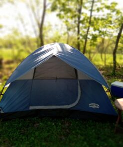 Pacific Pass 2/4/6 Person Family Dome Tent with Removable Rain Fly, Easy Setup for Camp Outdoor Navy Blue 4 Person 40 81nFzmq 43L