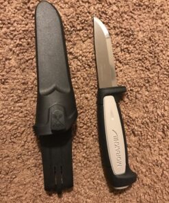 Morakniv Craftline Robust Fixed-Blade Knife with Carbon Steel Blade and Combi-Sheath, 3.6 Inch 37 81nIESwp GL