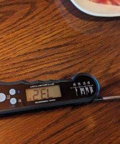 Waterproof Instant Read Digital Meat Thermometer for Cooking and Grilling, Food Thermometer with Backlight, Magnet, Calibration, and Foldable Probe, Bottle Cap Opener for Kitchen Gadgets, BBQ, Grill 49 81nJJLpVJsL