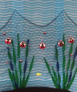 Beistle Blue Cotton String Novelty Nautical Decorative Fish Netting Under The Sea Luau Party Supplies, 4' x 12' 31 81nK22 pCxL