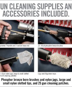 Real Avid Gun Boss Pro Universal - Cleaning Kit For All Guns 12 and 20 gauge shotguns, 45, 40, 357, 38, 380, 9MM, 30, 308, 7.62, 270, 7MM, 243, 260, 6.5MM, 223, 556 Model:AVGBPRO-U 18 81nKQS VFTL