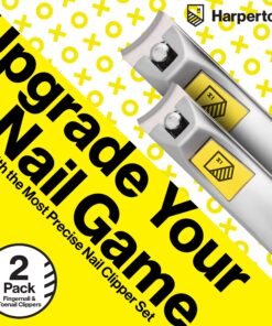 Nail Clippers Set - 2 Pack Stainless Steel Ingrown Toenail Tool, Professional Fingernail & Toenail Clippers for Thick Nails (Pedicure Nail Clippers) Silver 36 81nL80Er3LS