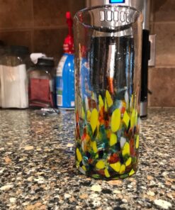 Novica Colorful Handblown Glass Highball Cocktail (Set of 6) 24 81nLBM1WUIL