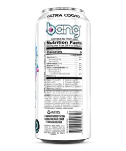 Bang Energy Cotton Candy, Sugar-Free Energy Drink, 16-Ounce (Pack of 12) 16 Ounce (Pack of 12) 23 81nLE7YPJL