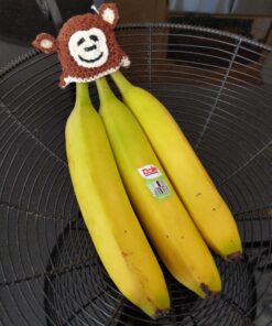 Nana Hats | Keep Bananas Fresher For Longer | As Seen on Shark Tank | Includes Standard Size BPA-Free Silicone Cap With Magnet | Monkey 16 81nNt9RL37L