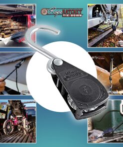 Rope Ratchet 10010 1/4 Inch 8 Feet Long Super Duty Adjustable Rope Clip Tie Down 150-lb Capacity (1 Ratchet Only) 8ft 8 81nPj7KYZBL