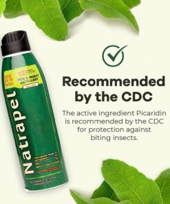 Natrapel 12-Hour Insect Repellent, 6 oz. Eco-Spray Picaridin Bug Spray – Family Insect Repellent for Mosquitoes, Ticks, & More, Black (0006-6878) 24 81nQlsvE1nL