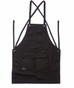 Hudson Durable Goods - Waxed Canvas Apron - Black Apron for Men and Women - With Pockets & Crossback 32 81nRiRF6OZL