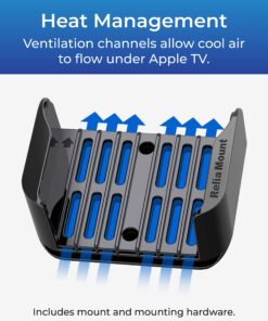 ReliaMount for Apple TV – Mount Compatible with All Apple TV Generations (Including All Apple TV 4K Models) Black Apple TV Mount 23 81nTFSQ4OiL