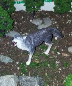 Safari Ltd. Gray Wolf Figurine - Detailed 3.75" Plastic Model Figure - Fun Educational Play Toy for Boys, Girls & Kids Ages 1+ 31 81nTzaXDjjL