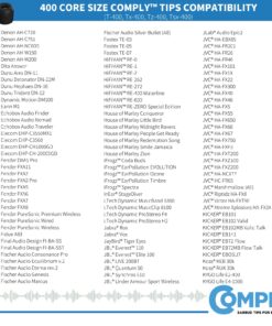 COMPLY Foam 400 Series Replacement Ear Tips for Bose Quiet Comfort 20, Sennheiser IE 300, Campfire Audio, 7Hertz, NuraLoop & More | Ultimate Comfort | Unshakeable Fit|NO TechDefender | Small, 3 Pairs Black 18 81nUU9pKogL