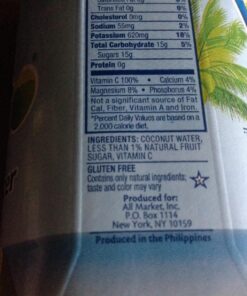 Vita Coco - Pure Coconut Water (330ml x 12) - Naturally Hydrating - Packed With Electrolytes - Gluten Free - Full Of Vitamin C & Potassium 33 81nUUzey97L