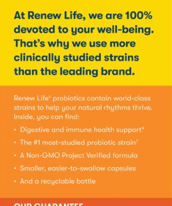 Renew Life Everyday Probiotic Capsules, Daily Supplement Supports Urinary, Digestive and Immune Health, L. Rhamnosus GG, Dairy, Soy and gluten-free, 15 Billion CFU, 30 Count 30 Count (Pack of 1) 29 81nWLFxxXKL