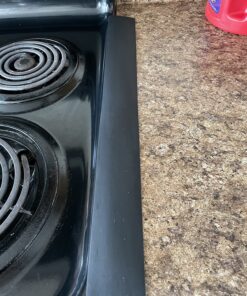 Silicone Stove Counter Gap Cover 21" by Kindga, Easy Clean Gap Filler Sealing Spills Between Kitchen Counter, Appliances,Stovetop, Oven, Washing Machine, Washer, Dryer Set of 2 (Black) 21" Black 35 81nX1DMyYlL
