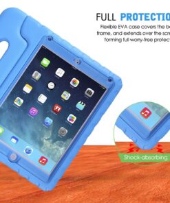 HDE Case for iPad 9.7-inch 2018 / 2017 Kids Shockproof Bumper Hard Cover Handle Stand with Built in Screen Protector for New Apple Education iPad 9.7 Inch (6th Gen) / 5th Generation iPad 9.7 - Blue 19 81nYVqQqYL