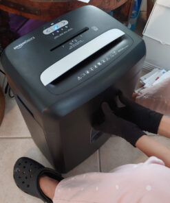 Amazon Basics 12 Sheet (new model) Micro Cut Paper and Credit Card CD Shredder With 6 Gallon Bin, Black 12 Sheet (new model) 40 81nYY6LIVEL