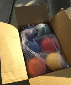 GoSports Soft Skin Foam Playground Dodgeballs - 6 Pack Set for Kids - Includes Mesh Carry Bag 6 Inch Balls 6 Pack - Multicolor 19 81nZI44F57L