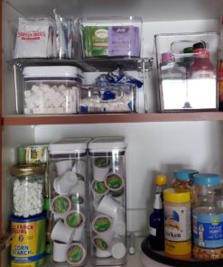 Deco Brothers Stackable Cabinet Shelf Organizer, 2 Pack, Chrome 40 81nZIPHLSqL