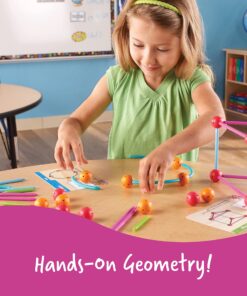 Alternative view of Learning Resources Dive into Shapes! A Sea and Build Geometry Set, 129 Pieces Multicolor