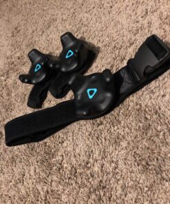 Skywin VR Tracker Belt and Strap Bundle for HTC Vive System Pucks - Adjustable Hand Straps Waist Full-Body Tracking in Virtual Reality (1 2 Straps) 1 Belt 2 Hand Strap Belt & Hand Strap 28 81nbfHdfuiL