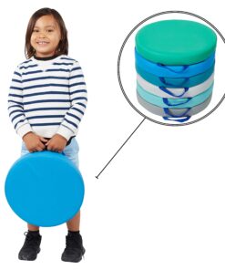 Alternative view of Factory Direct Partners 11232-CT SoftScape 15" Round Floor Cushions with Handles, 2" Thick Deluxe Foam (6-Piece) - Contemporary Multicolor