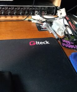 XXL Large Mouse Pad, GLTECK Extended Mousepad, 36"x12" Non-Slip Rubber Big Mouse Pad XXL Large Mouse Pad, Stitched Edges with Carrying Bag XXL Black Edge XX-Large 30 81ncH7AKHxL