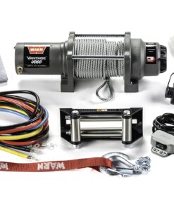 Alternative view of Warn Vantage 4000 Winch - 4000 lb. Capacity, 55' of 7/32" Wire Rope, Roller Fairlead, Wired Remote Control, Weather-Sealed, for ATV/UTV