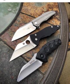 Spyderco Yojimbo 2 Specialty Tactical Knife with 3.2" CPM S30V Steel Black Wharncliffe Blade and Durable Black G-10 Handle - PlainEdge - C85GP2 Steel Blade 46 81ndib 6SdL