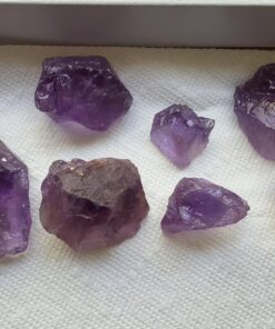 Hypnotic Gems Materials: 1 lb Amethyst Stones AAA Grade Large Chunk from Brazil - Raw Natural Rough Crystals for Cabbing, Tumbling, Lapidary, Polishing, Wire Wrapping, Wicca & Reiki Crystal Healing #B: 1 Pound Lot 4 81nfajRPgIL