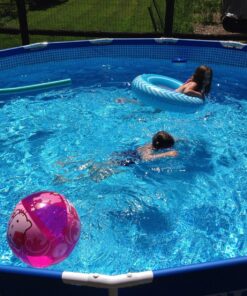 Intex 15ft X 48in Metal Frame Pool Set with Filter Pump, Ladder, Ground Cloth & Pool Cover 15-Feet by 48-inch 33 81nffA4f1WL