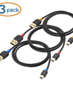 Cable Matters 3-Pack Short USB to Mini USB Cable (Mini USB to USB Cable) 3 ft 11 81nfpawiWGL