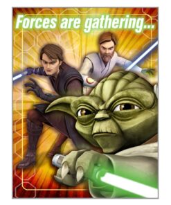 Star Wars: The Clone Wars Opposing Forces Invitations 8 Pack
