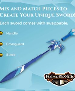 Formidable Toys - 32" Foam Swords for Kids - Different Designs to Mix & Match - Toys Swords for Pretend Play & Knight Toys - Fun Foam Weapons for Adults & Kids Black, Silver, & Gold Eon 14 81ngEzp0egL 1