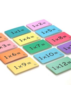 Multiplication Flash Cards, one Set of 0-12 Times Tables Cards, 169 Double Sided Multiplication Flash Cards with 2 Rings Included (Keeps Cards Tidy) 10 81nhmcv5vFL