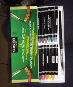 Sargent Art 22-1112 12-Count Water Color-Crayons with Brush,Assorted Colors 7 81ni76tFBxL