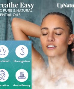 UpNature Shower Steamers Aromatherapy, Breathe 12pcs - Eucalyptus Shower Steamer with 100% Pure Natural Eucalyptus, Tea Tree & Peppermint Essential Oil Vapor Shower Tablets for Sinus Relief Breathe Easy 15 81nj4ahdT5L