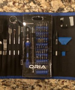 ORIA Precision Screwdriver Set, 86 in 1 Repair Tool Kit, Screwdriver Kit with Portable Bag for Game Console, Tablet, PC, Macbook and Other Electronics, Blue 62 81njzd5LwxL