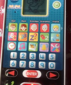 VTech Call and Chat Learning Phone, 0.91 x 3.27 x 5.91 inches, Black & blue Standard Packaging 27 81nkF1RzHpL