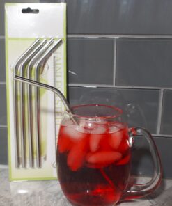 Stainless Steel Straws-Set of 6 with 2 Cleaning Brushes 15 81nkIqqzRL