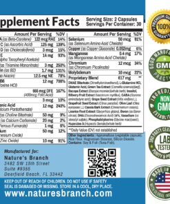 40-in-1 Brain Booster Supplement For Focus, Memory, Clarity, Energy | Advanced Vitamins Plus eBook | For Men & Women, Cognitive Function Nootropic Support with DMAE, Brain Health Formula | 60 Capsules 25 81nl WJOQ L