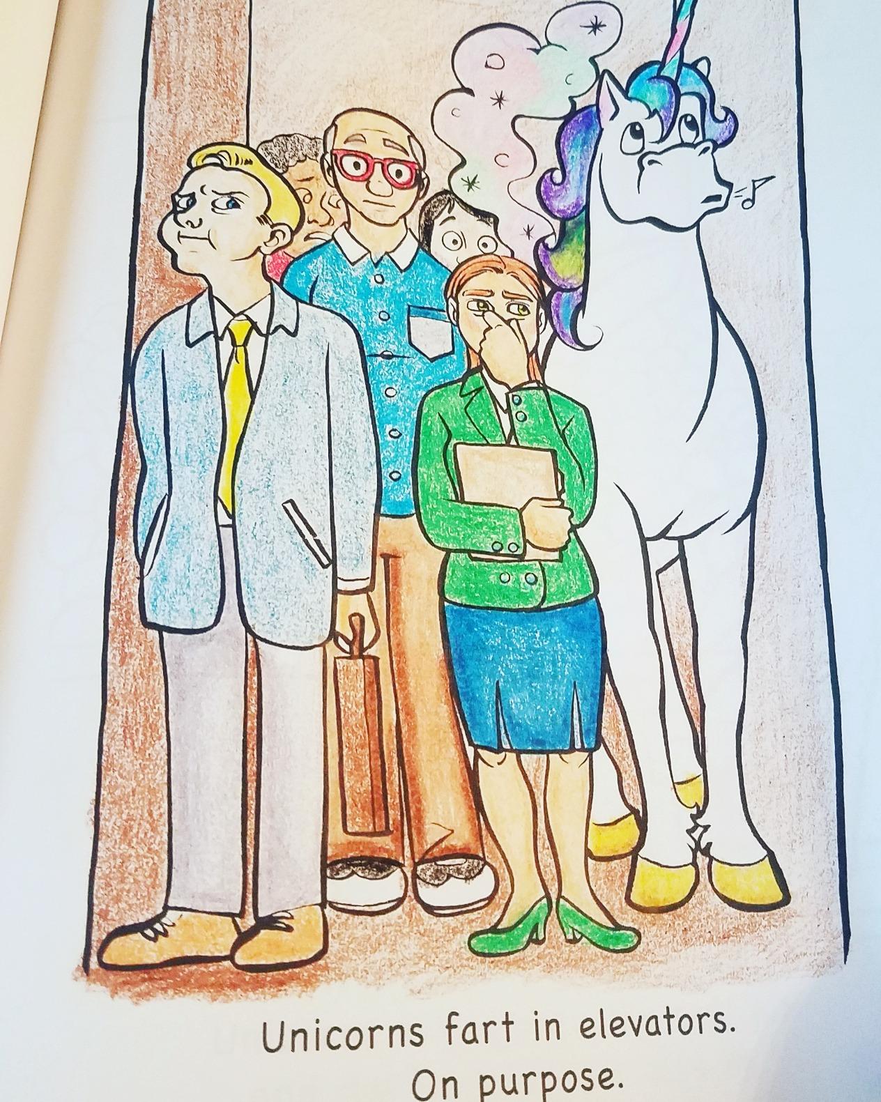 Unicorns Are Jerks: A Funny Adult Coloring Book Exposing the Cold, Hard, Sparkly Truth (Hilarious Unicorn Christmas Gift or Stocking Stuffer for Adult Women) Paperback, Picture Book 9 Unicorns Are Jerks: A Funny Adult Coloring Book Exposing the Cold, Hard, Sparkly Truth (Hilarious Unicorn Christmas Gift or Stocking Stuffer for Adult Women) Paperback, Picture Book - Image 9