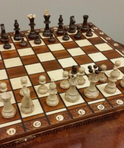 Wegiel Chess Set - Consul Chess Pieces and Board - European Wooden Handmade Game - JUNIOR 87 81nlNoRrdTL