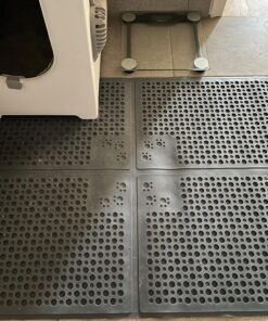 Petlinks Purr-fect Paws Multipurpose Cat Litter Mat - Gray, Extra Large X-Large 32 81nlPugwTjL