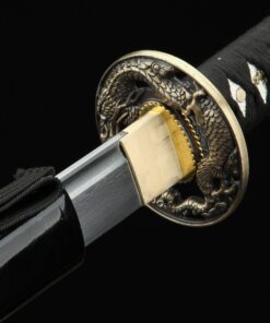 Auway 40 Inches Fully Hand Forged Dragon Tsuba Pattern Steel Full Tang Blade Japanese Katana Samurai Sword 12 81nlsFZF8wL