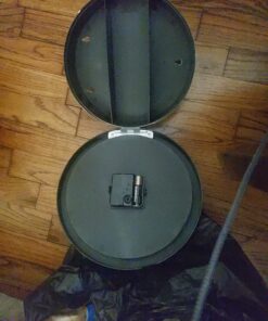 Clock Safe:10-Inch Battery-Operated Analog Clock with Hidden Wall Safe for Jewelry, Cash, Valuables, and More by Trademark Home (Silver) 39 81nniyQAmqL