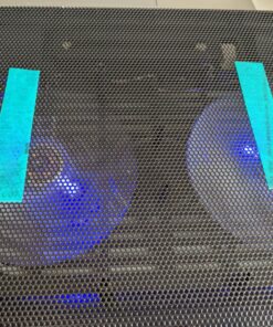 AICHESON Laptop Cooling Pad 2 1000RPM Fans Portable Computer Cooler, Blue LEDs, S007 103 81noVDrGe7L